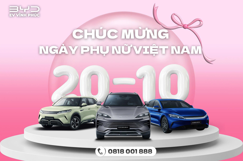 BYD Vĩnh Phúc Chúc Mừng 20/10 Tôn Vinh Sức Mạnh Của Phái Đẹp