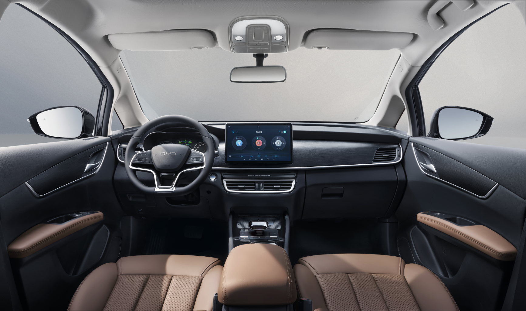 Không gian khoang lái BYD M6 tiện nghi & công nghệ
